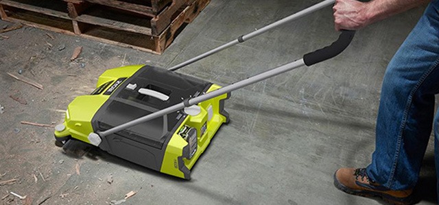 Photo:  New RYOBI Devour 18V Cordless Sweeper Looks to be a Great Garbage Gobbler