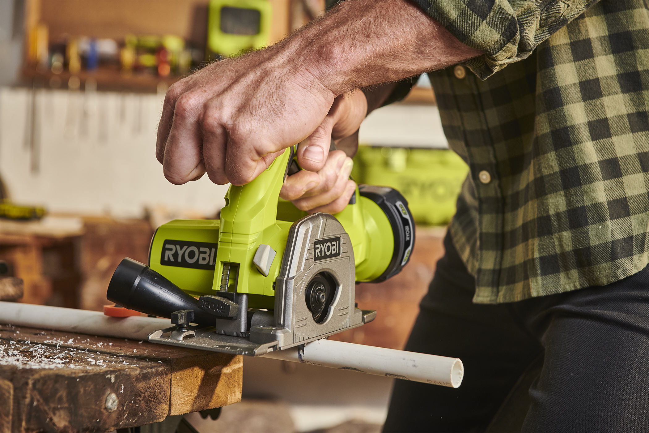 Ryobi 18-Volt One+ Cordless Multi-Material Saw (Tool Only) P555