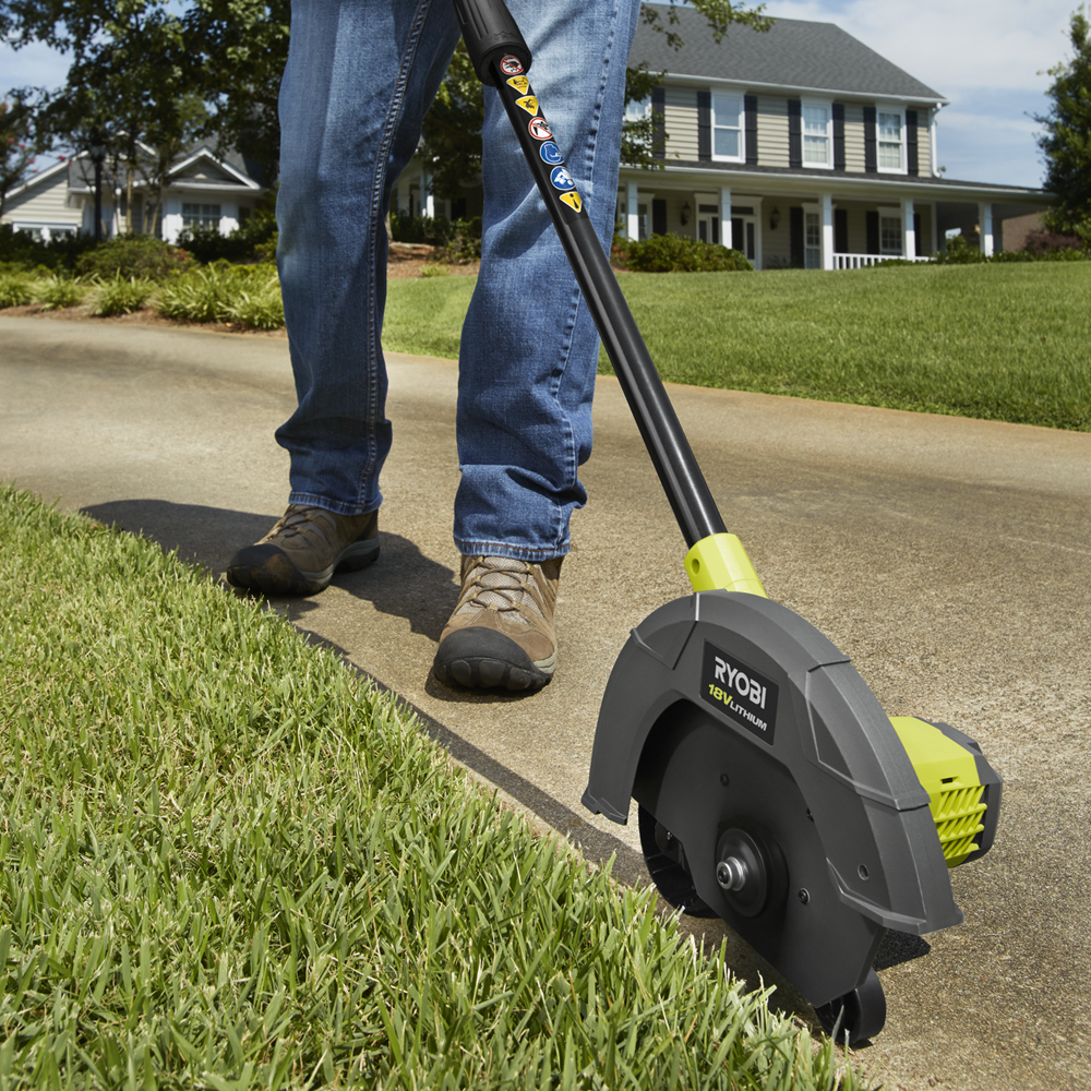 cordless edger with blade