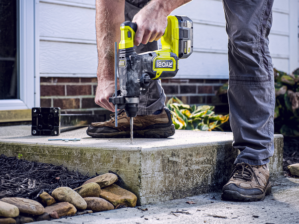 Ryobi hammer drill concrete sale