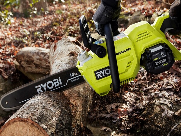 Details about   Ryobi Cordless Chainsaw Battery Charger Brushless Variable Speed 40Volt 14 in.