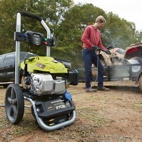 washer subaru pressure psi ryobi powered start engine