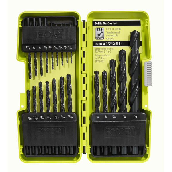 21 PC. BLACK OXIDE DRILL BIT SET | RYOBI Tools