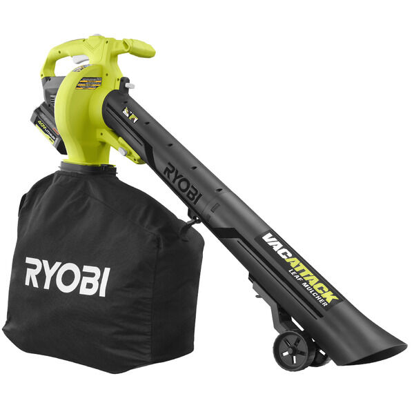 40v Vac Attack Leaf Mulcher With 4ah Battery Charger Ryobi Tools