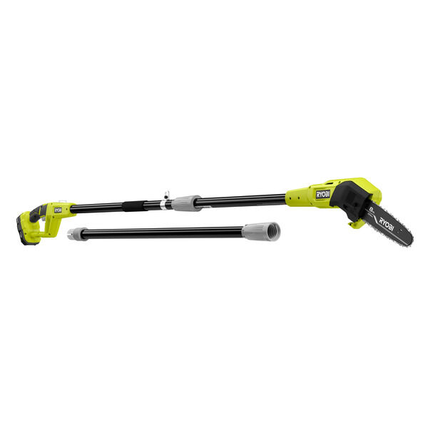 Photo: ONE+ 18V 8 in. Electric Cordless Battery Pole Saw with 1.5 Ah Battery and Charger