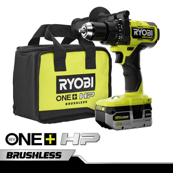 18-Volt LI-ION 1/2 in Cordless Hammer Drill Handle Brand New Ryobi P214 ONE