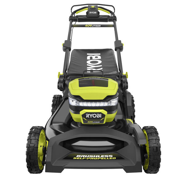 40v 21 Brushless Self Propelled Mower With 7 5ah Battery Charger Ryobi Tools