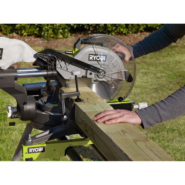 12 IN. SLIDING COMPOUND MITER SAW WITH LED RYOBI Tools