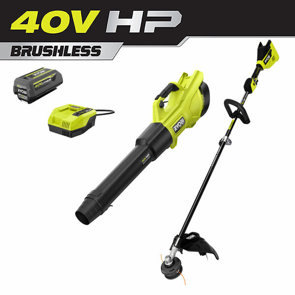 40V HP BRUSHLESS 600 CFM 155 MPH CORDLESS LEAF BLOWER AND CARBON FIBER