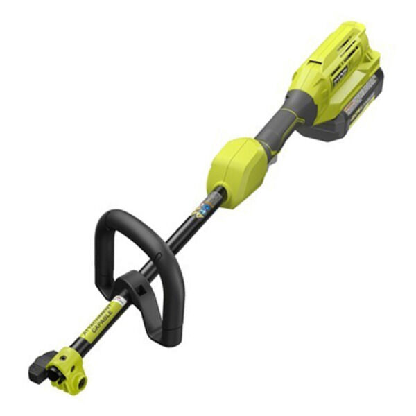 RYOBI 40V Brushless EXPAND-IT Attachment Capable String Trimmer with 4.0Ah Battery and Charger for sale online