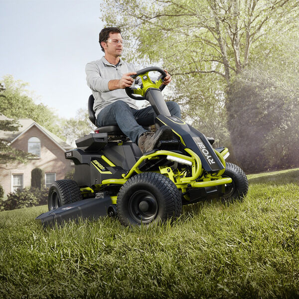 38 ELECTRIC RIDING MOWER 75 AH RYOBI Tools