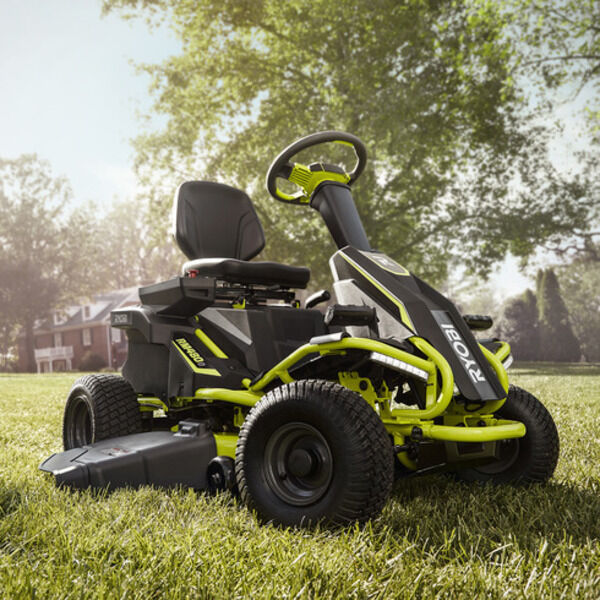 38 ELECTRIC RIDING MOWER 100 AH RYOBI Tools