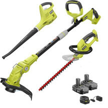 18V ONE+™ String Trimmer/Edger, Hedge Trimmer & Sweeper with (2) 1.3Ah Batteries & Charger