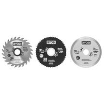 3-3/8" Multi-Material Saw Replacement Blade Set (3-Piece)