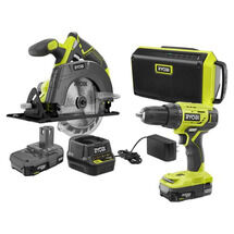 18V ONE+  Cordless 2-Tool Combo Kit with Drill/Driver, Circular Saw, (2) 1.5 Ah Batteries, Charger, Bag with Speaker