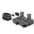 Photo: 18-Volt ONE+ Lithium-Ion 1.5 Ah Compact Battery (2-Pack) with Charger Kit