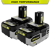 Photo: 18V ONE+ 4.0 Ah Lithium-Ion High Performance Battery (2-Pack)
