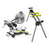 Photo: 12 in. Sliding Miter Saw with LED and Miter Saw Stand with Tool-Less Height Adjustment