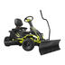 Photo: Electric Riding Mower Plow Blade Attachment