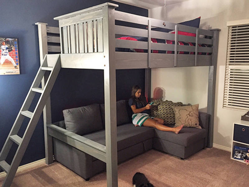 bunk bed pull out couch