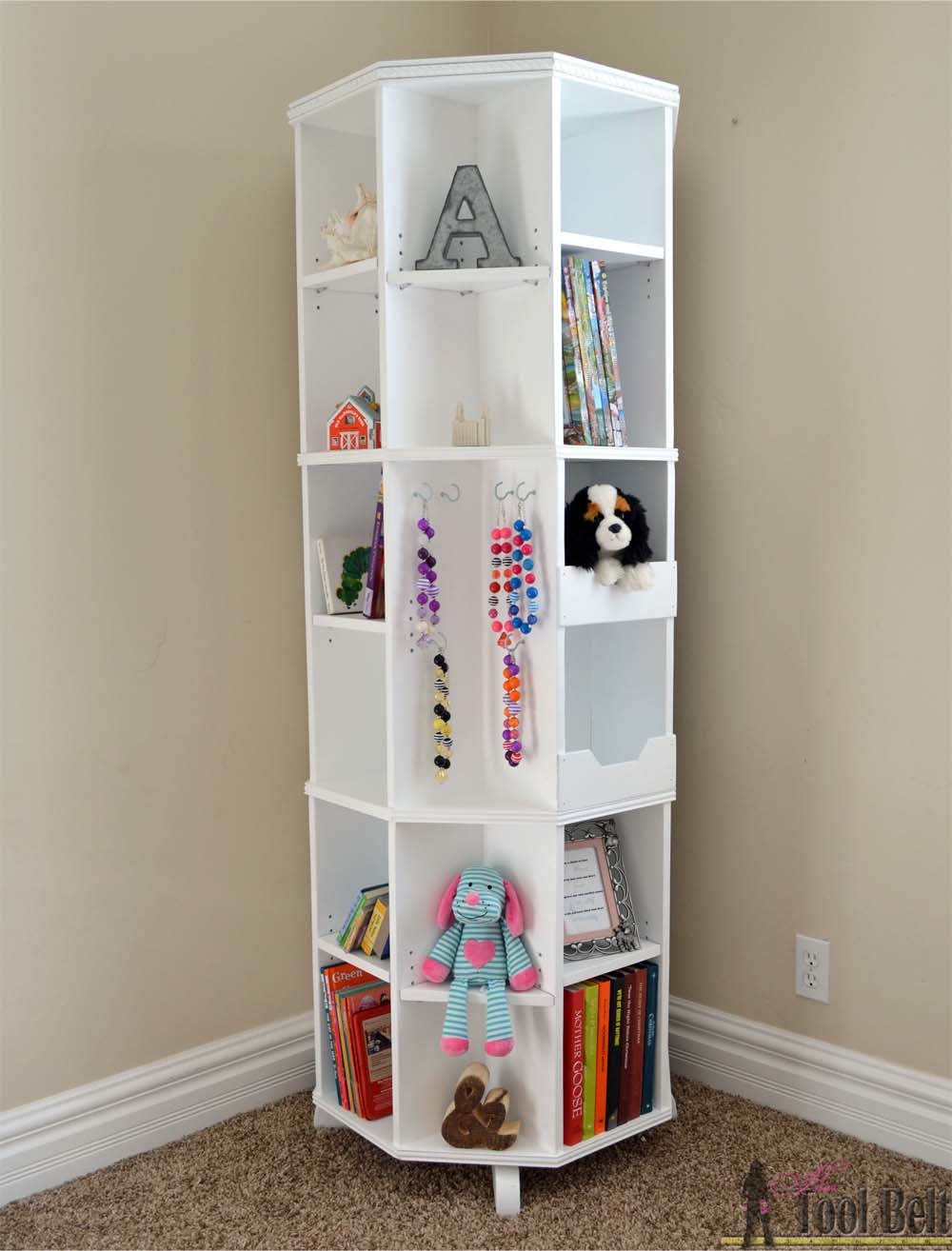 Octagon Rotating Bookshelf - RYOBI Nation Projects