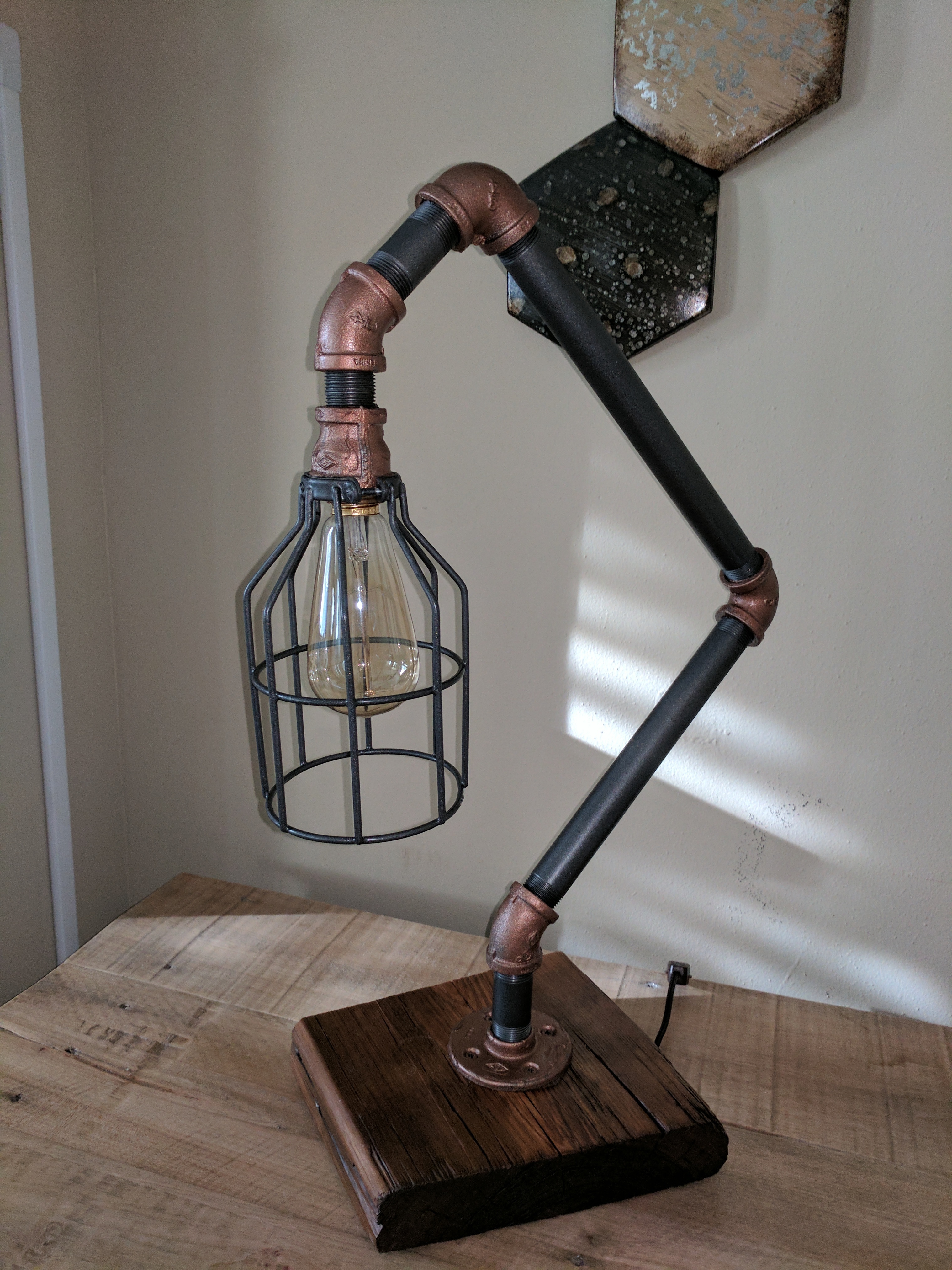 next pipe table lamp