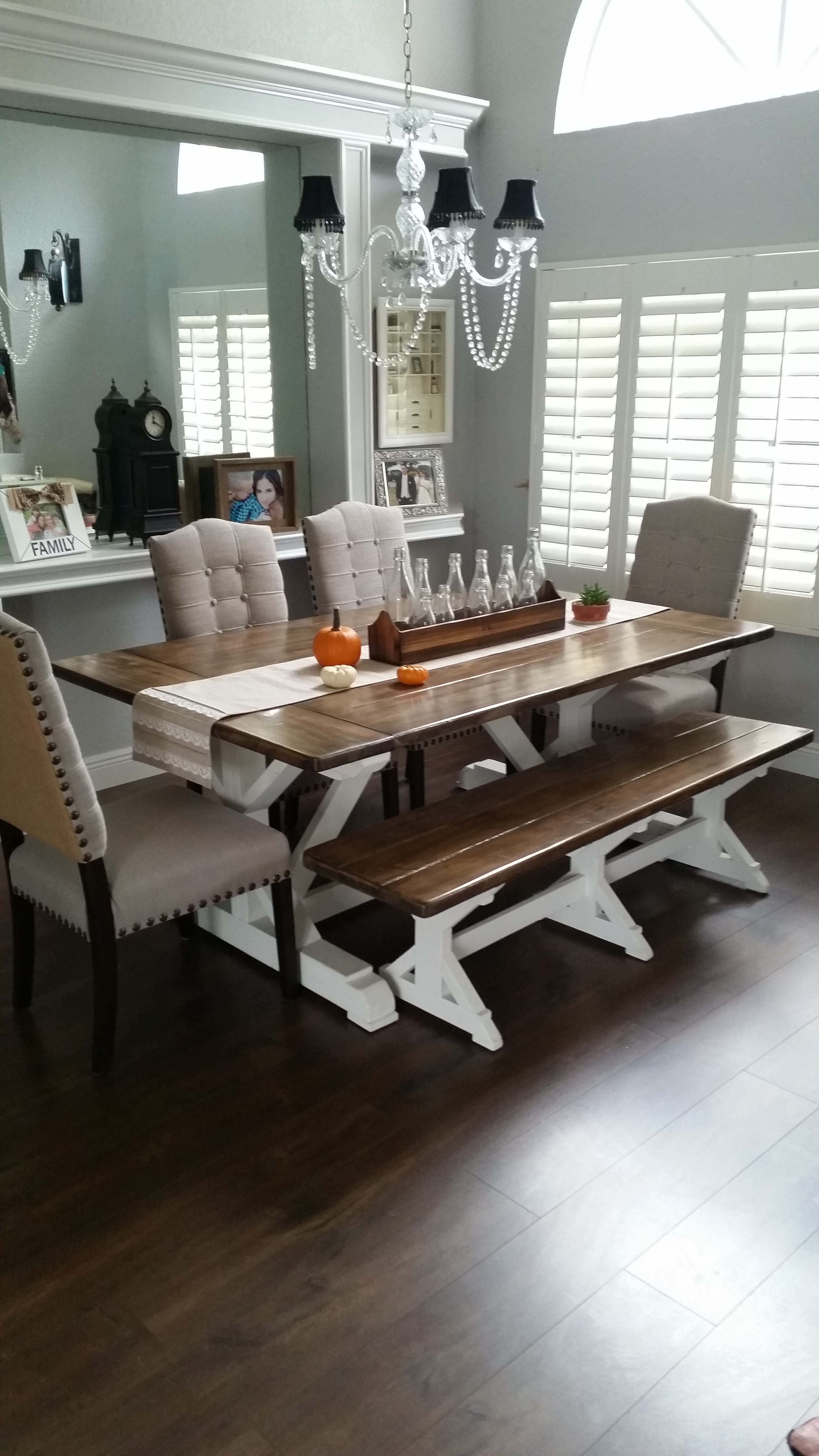 Farmhouse Dining Table With Bench Ryobi Nation Projects