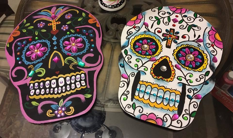 Wooden Candy Skull wall decor. RYOBI Nation Projects