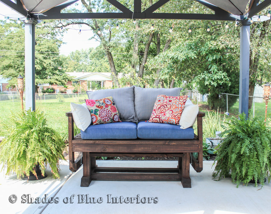 Outdoor Loveseat Glider RYOBI Nation Projects