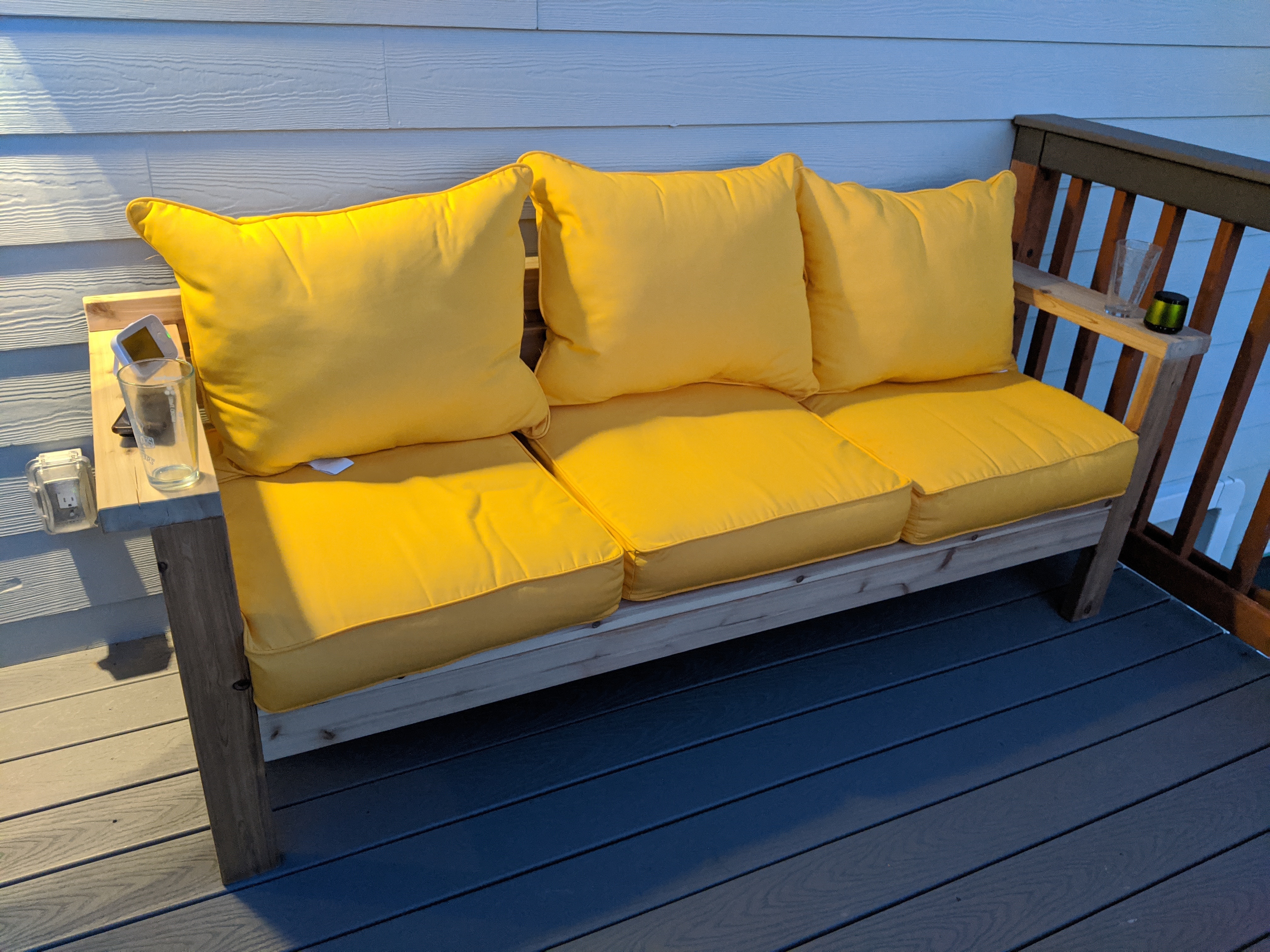 Outdoor Sofa with Wide Armrests RYOBI Nation Projects