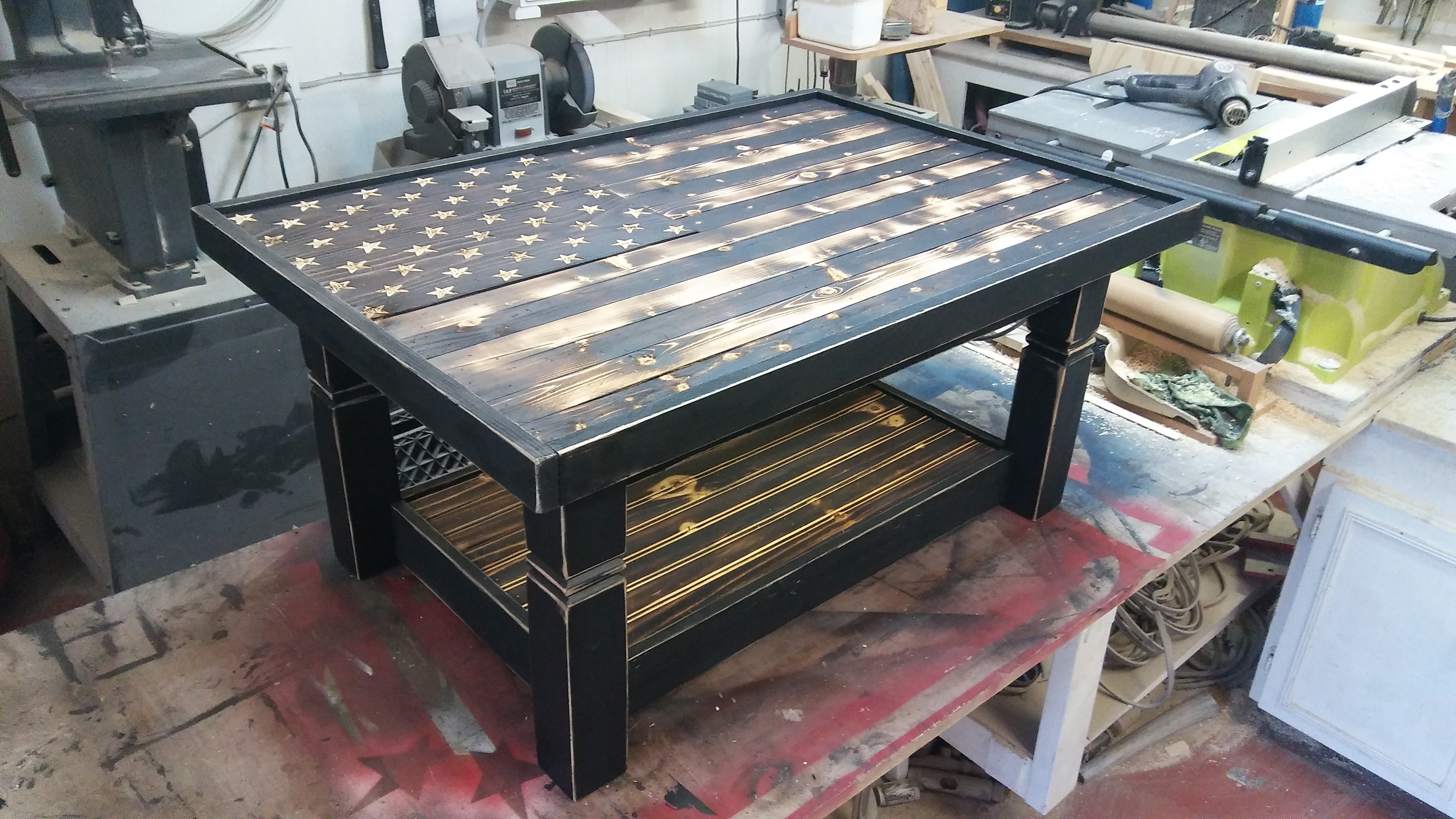 Rustic Flag Coffee Table Ryobi Nation Projects