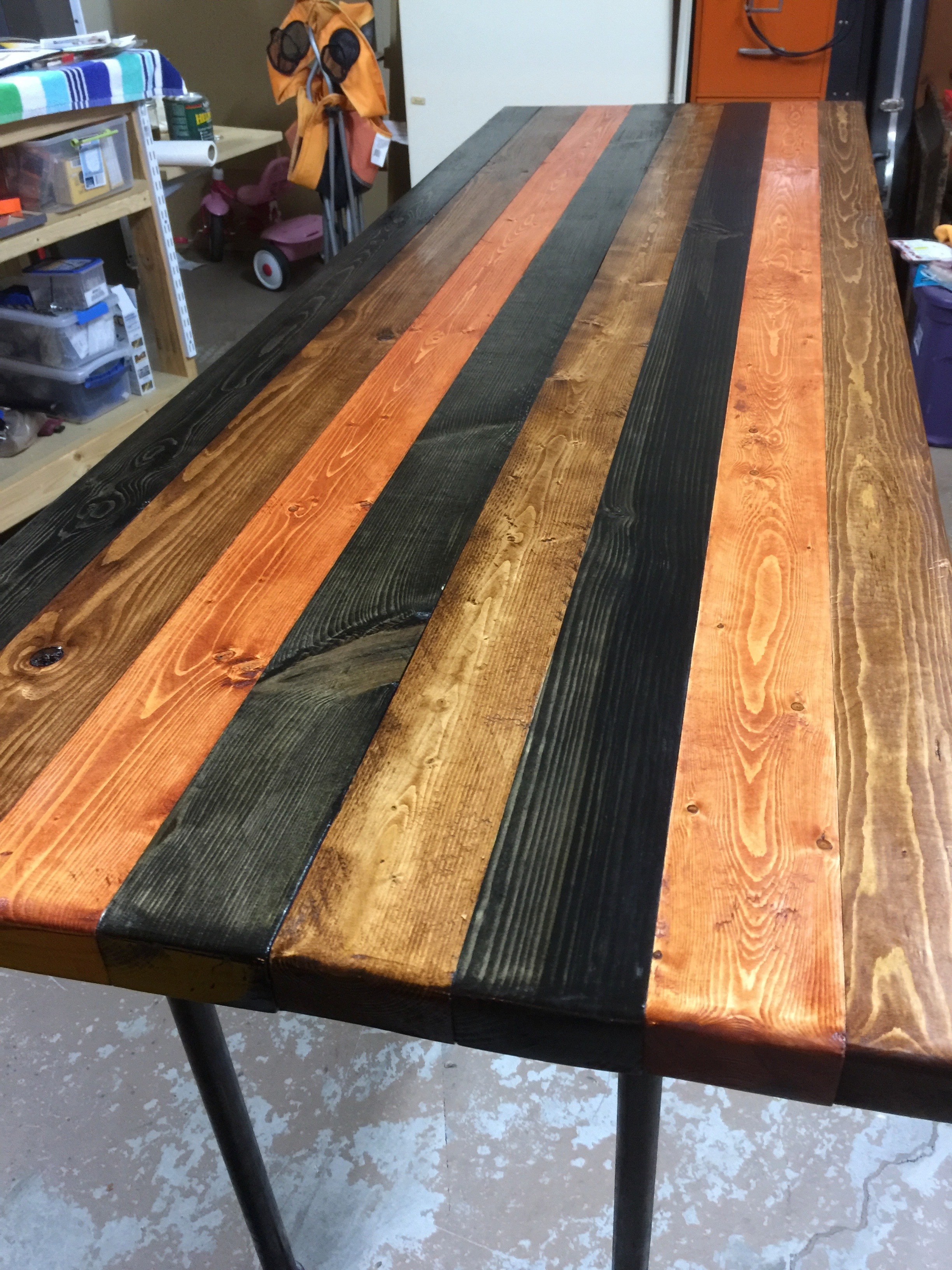 High Top Wide Plank Butcher Block Table - RYOBI Nation Projects