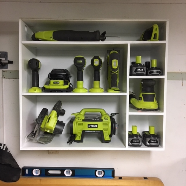 Cordless Power Tool Storage Shelf RYOBI Nation Projects