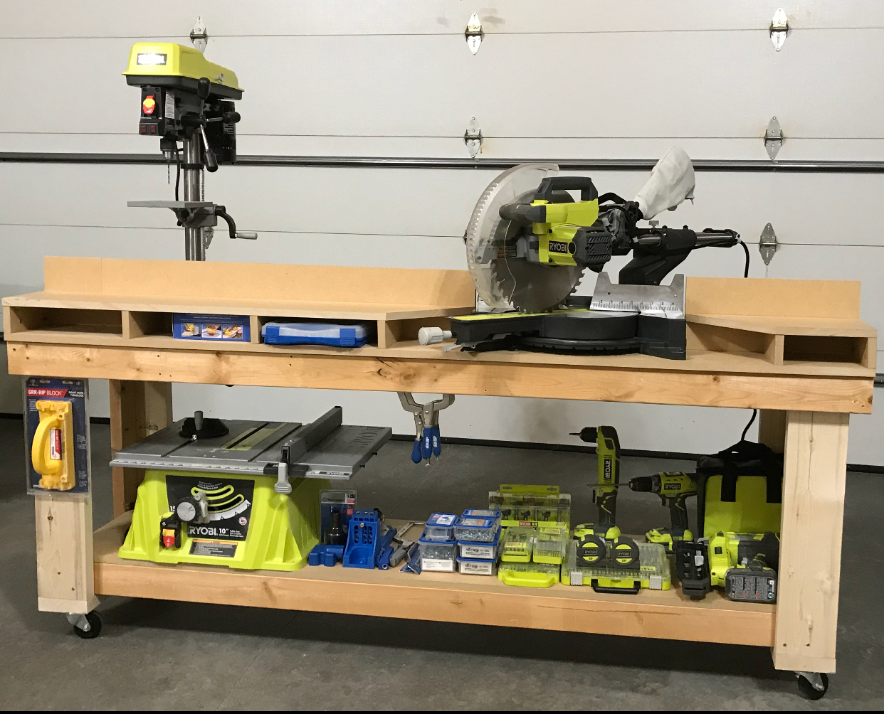 Miter saw work table - RYOBI Nation Projects