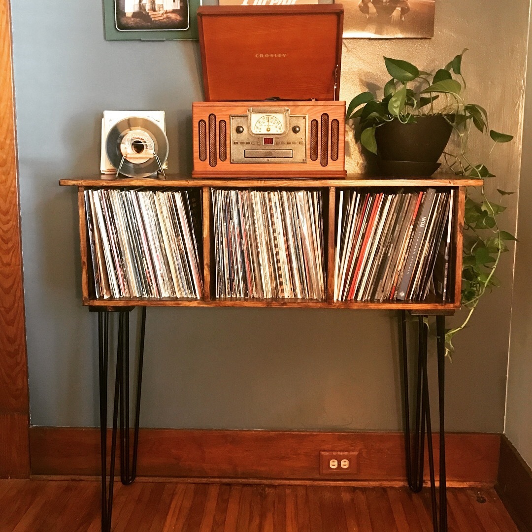 Record Player Stand/Vinyl Storage 
