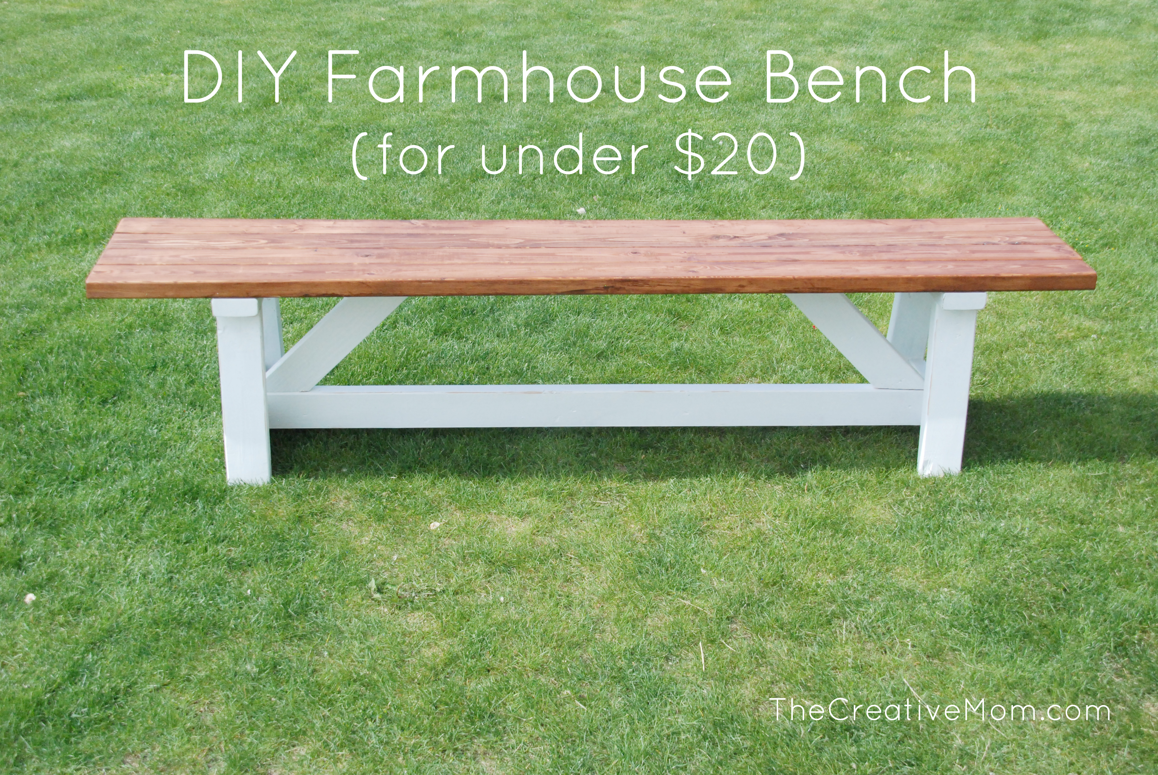 DIY Farmhouse Bench (for under $20) - RYOBI Nation Projects