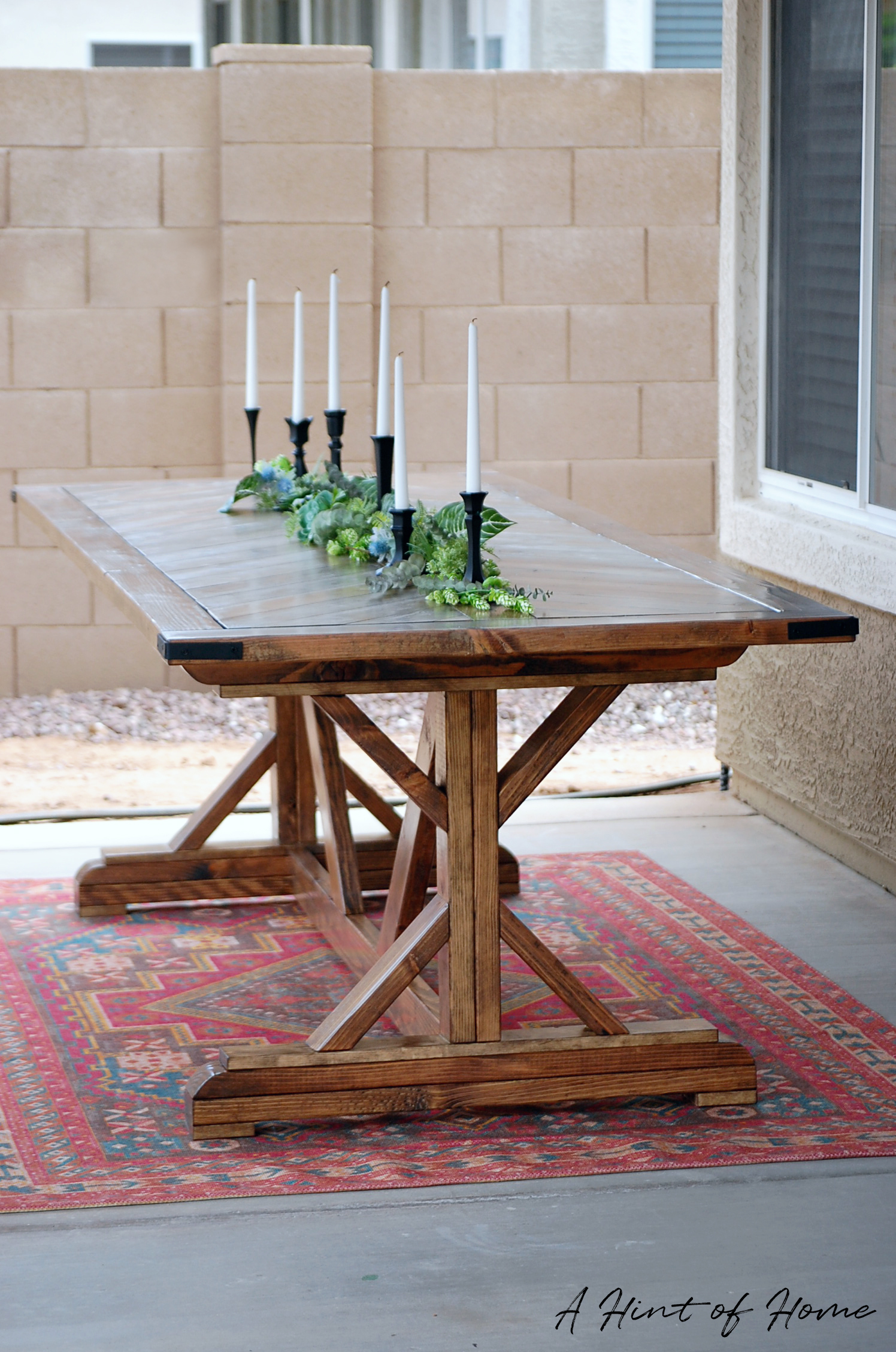 ana white fancy x farmhouse table