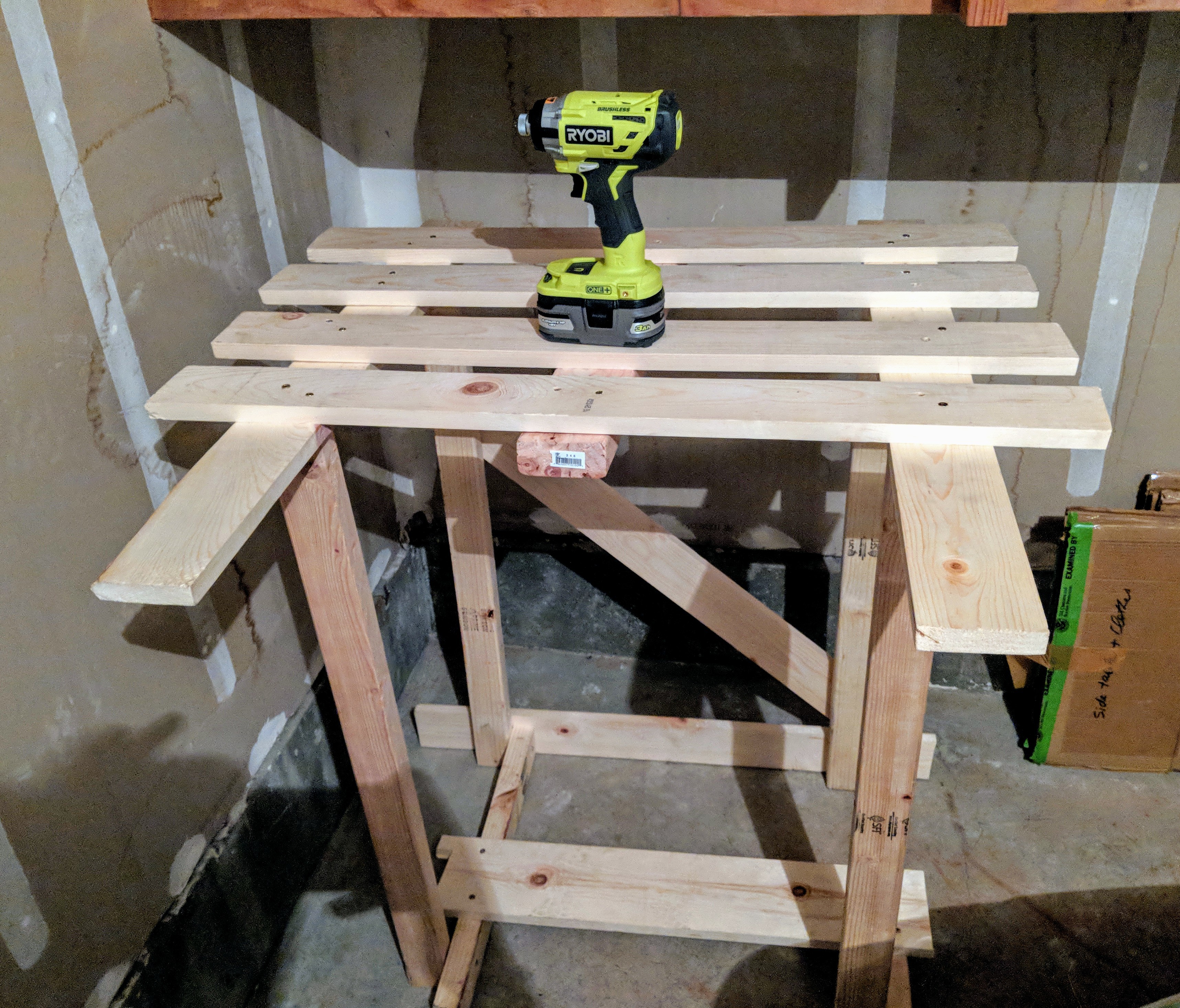 My first Table : woodworking work bench - RYOBI Nation 