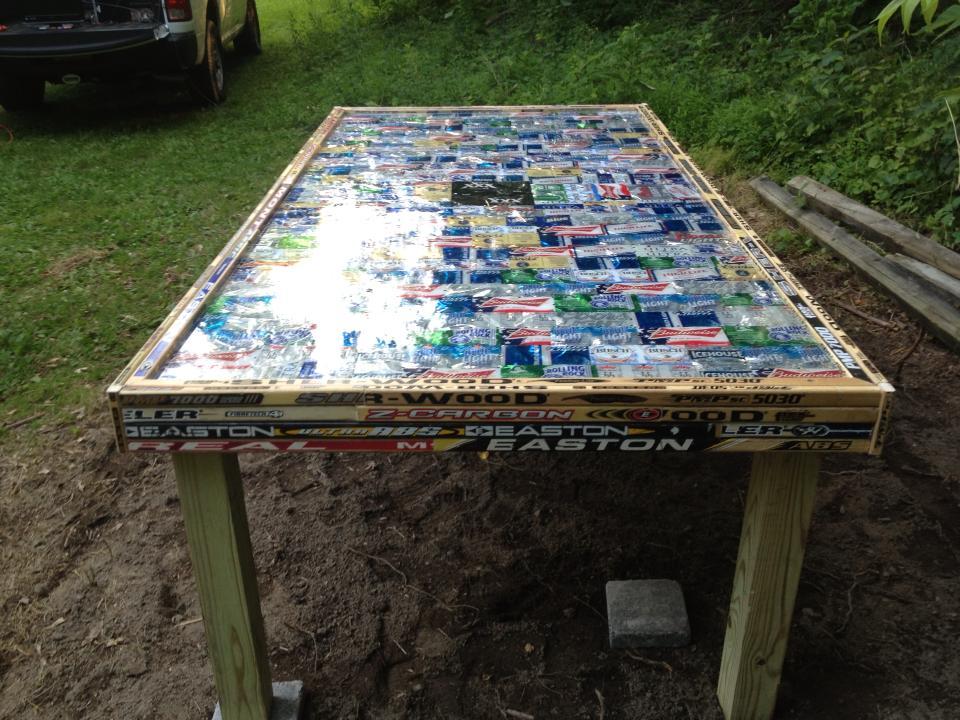 epoxy hockey stick table