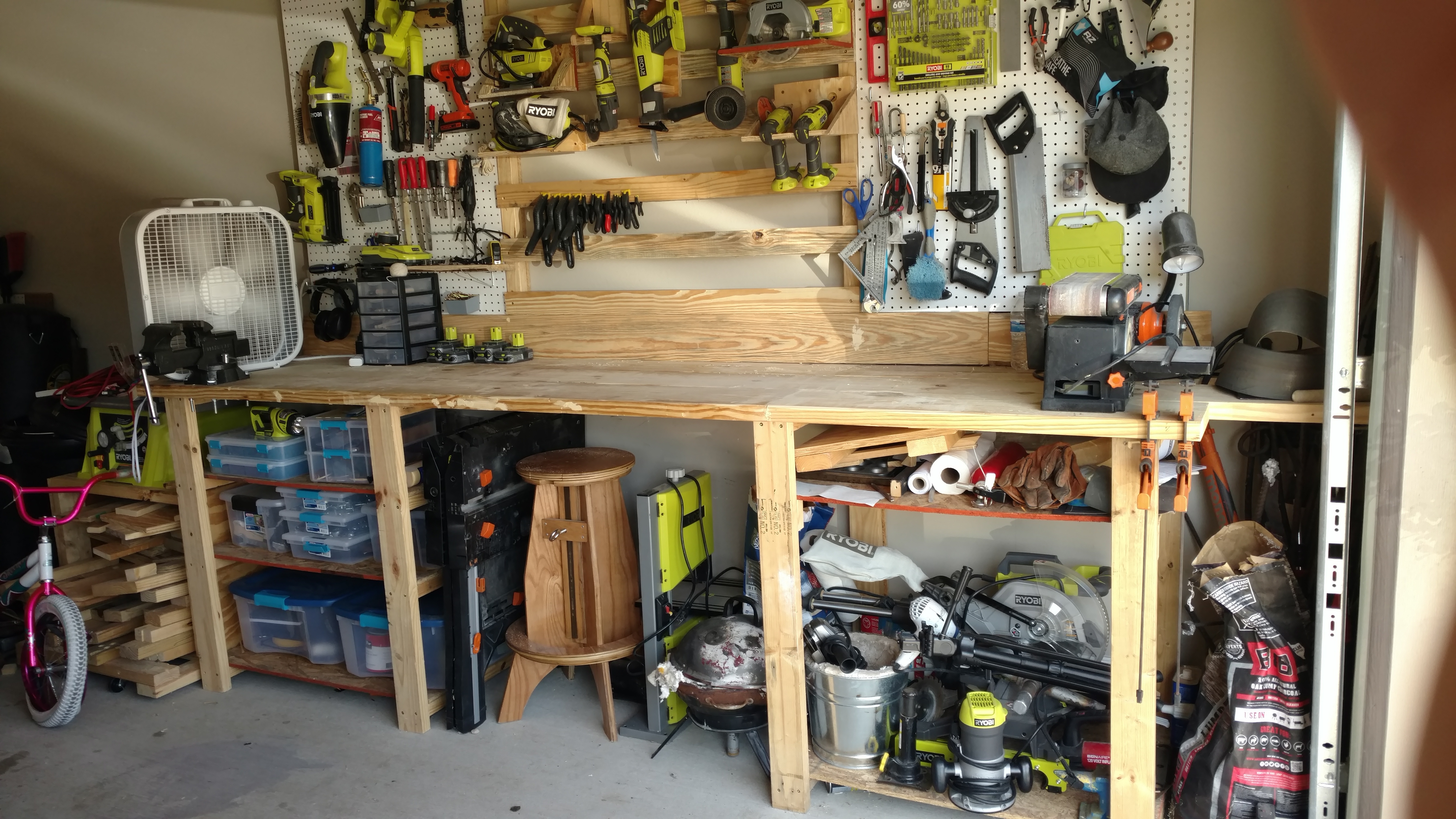 10-foot workbench with tons of storage - RYOBI Nation Projects