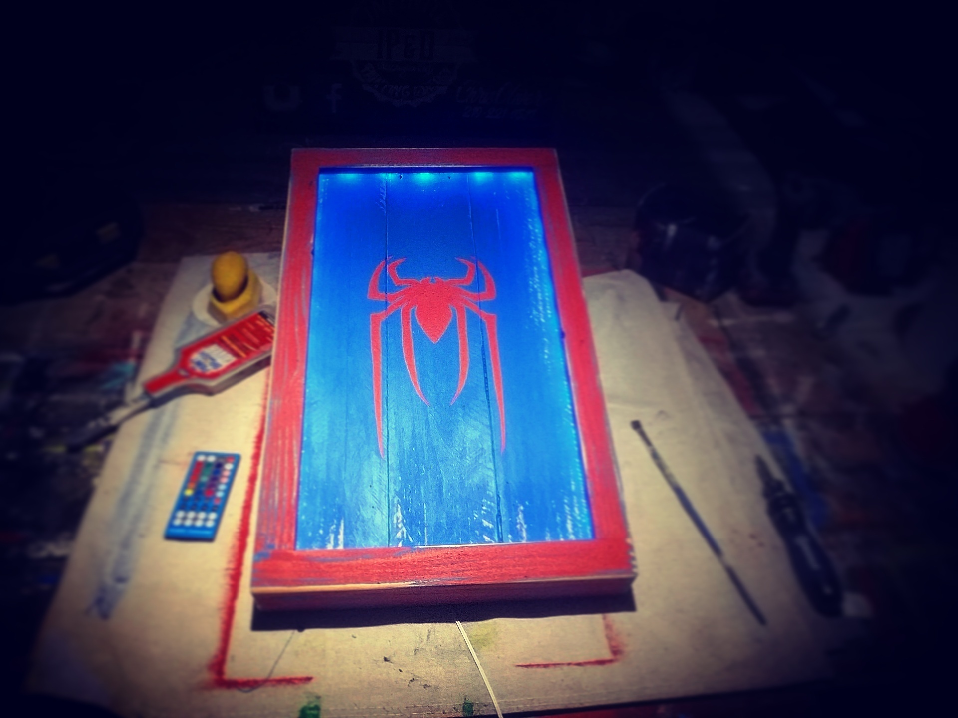 LED Spiderman Wall Art RYOBI Nation Projects