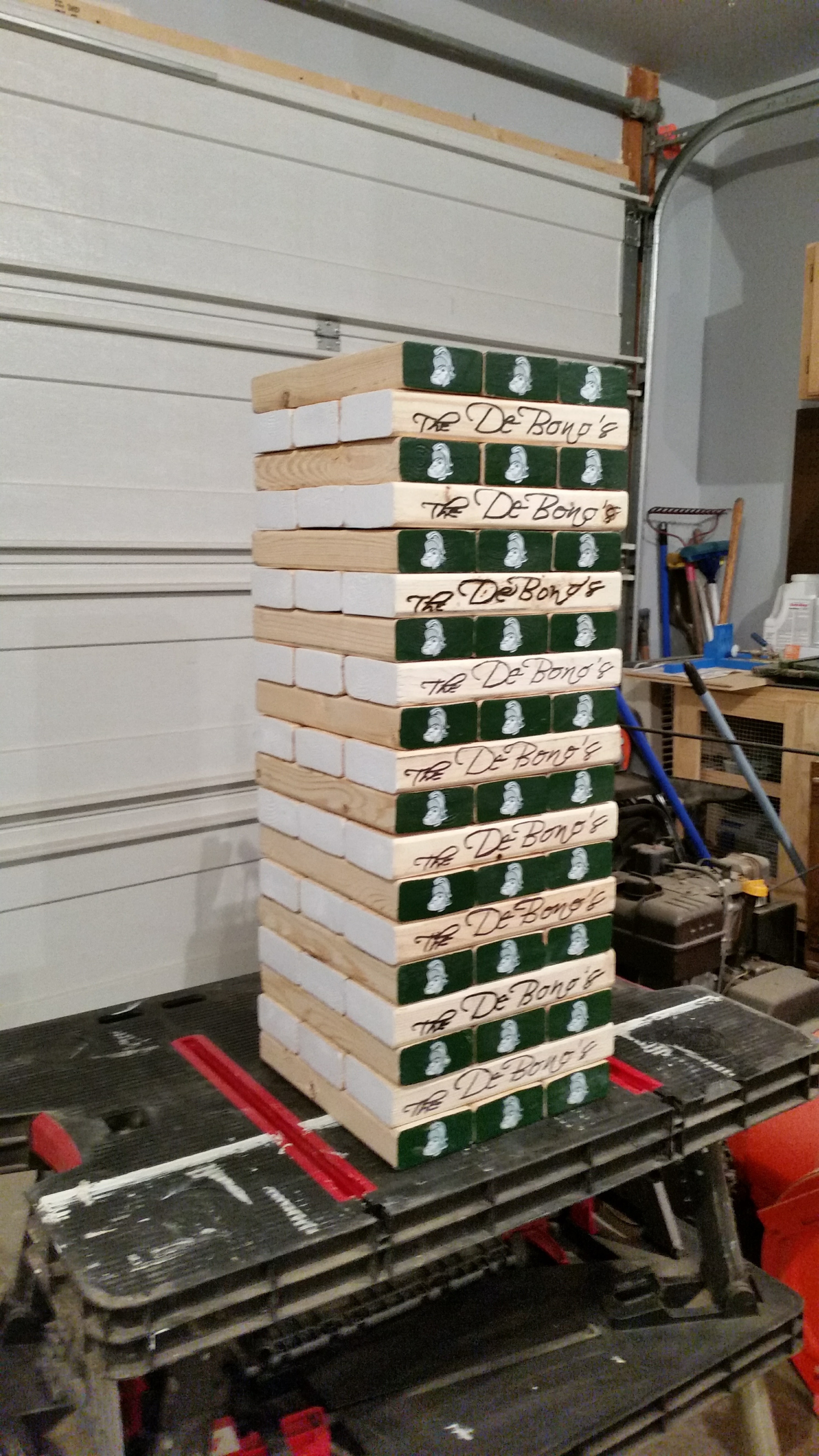 best finish for giant jenga