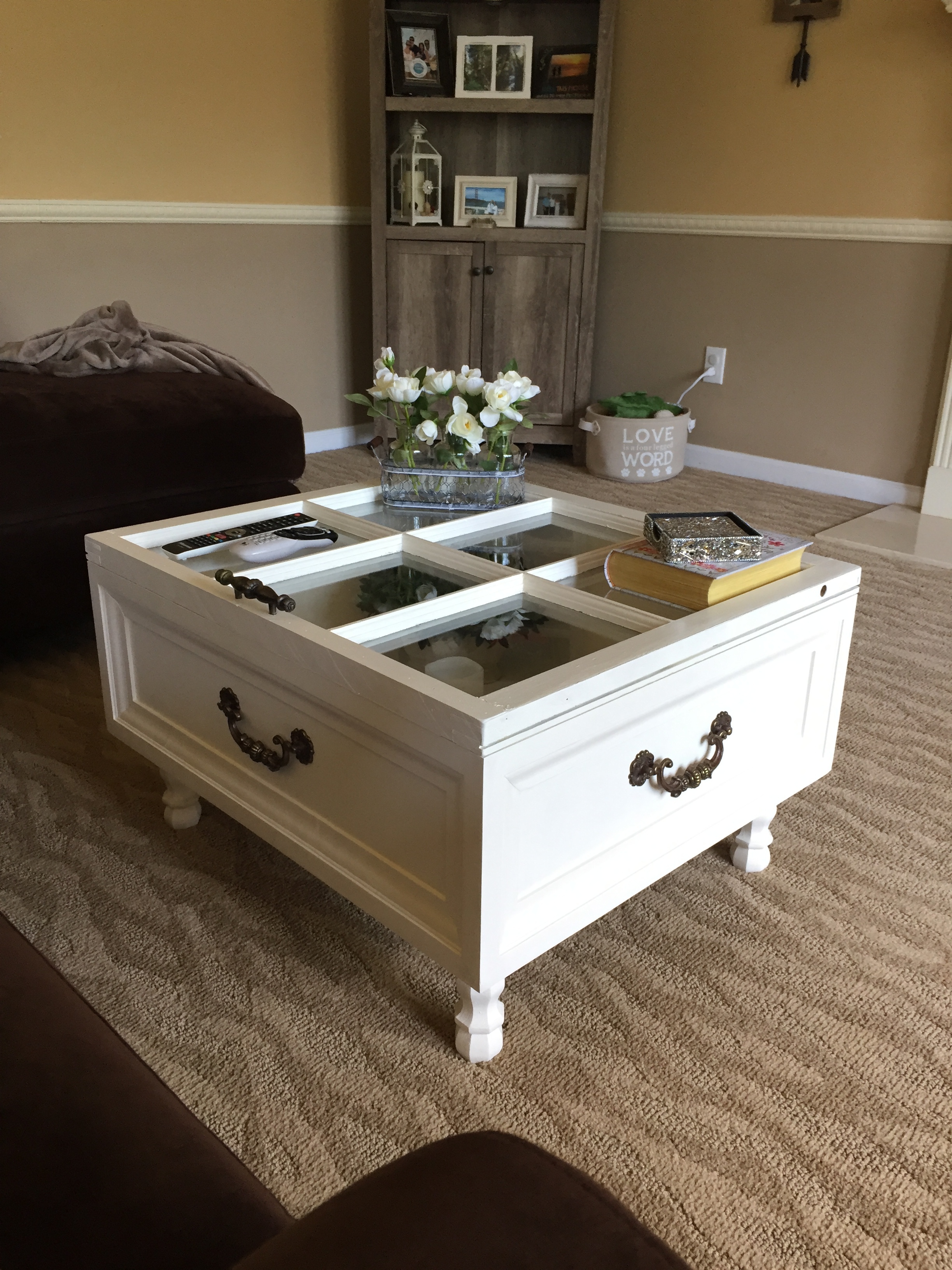 Repurposed window coffee table - RYOBI Nation Projects