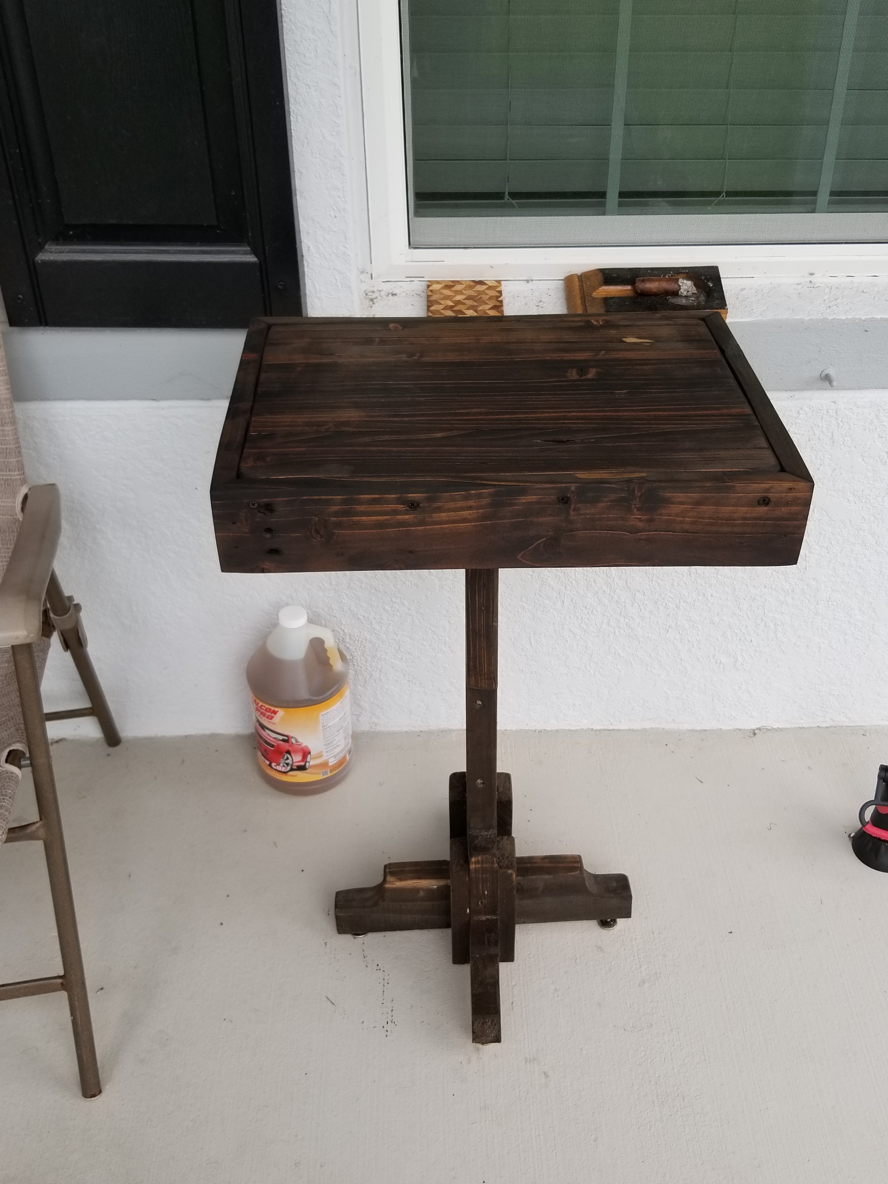 Small Patio Side Table From Pallet Wood Ryobi Nation Projects