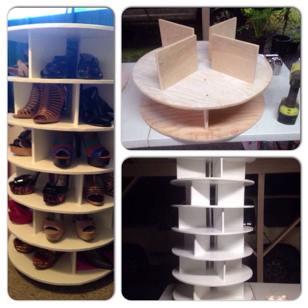 Lazy Susan Shoe Rack Ryobi Nation Projects