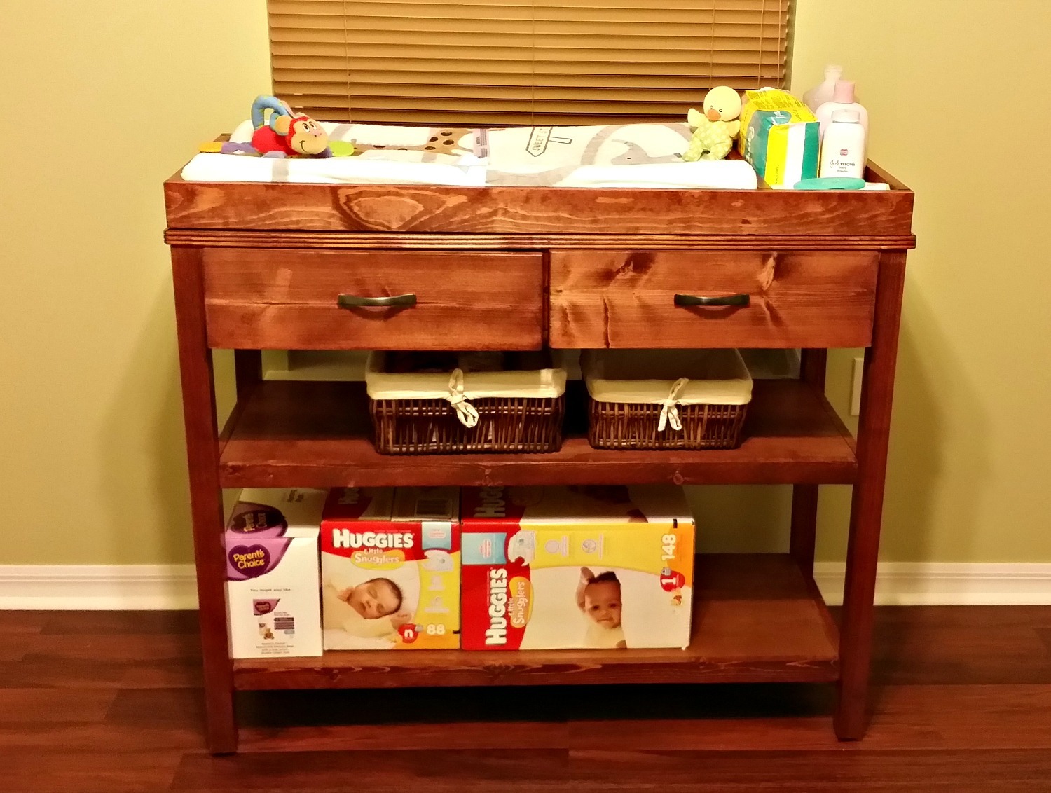 ana white changing table