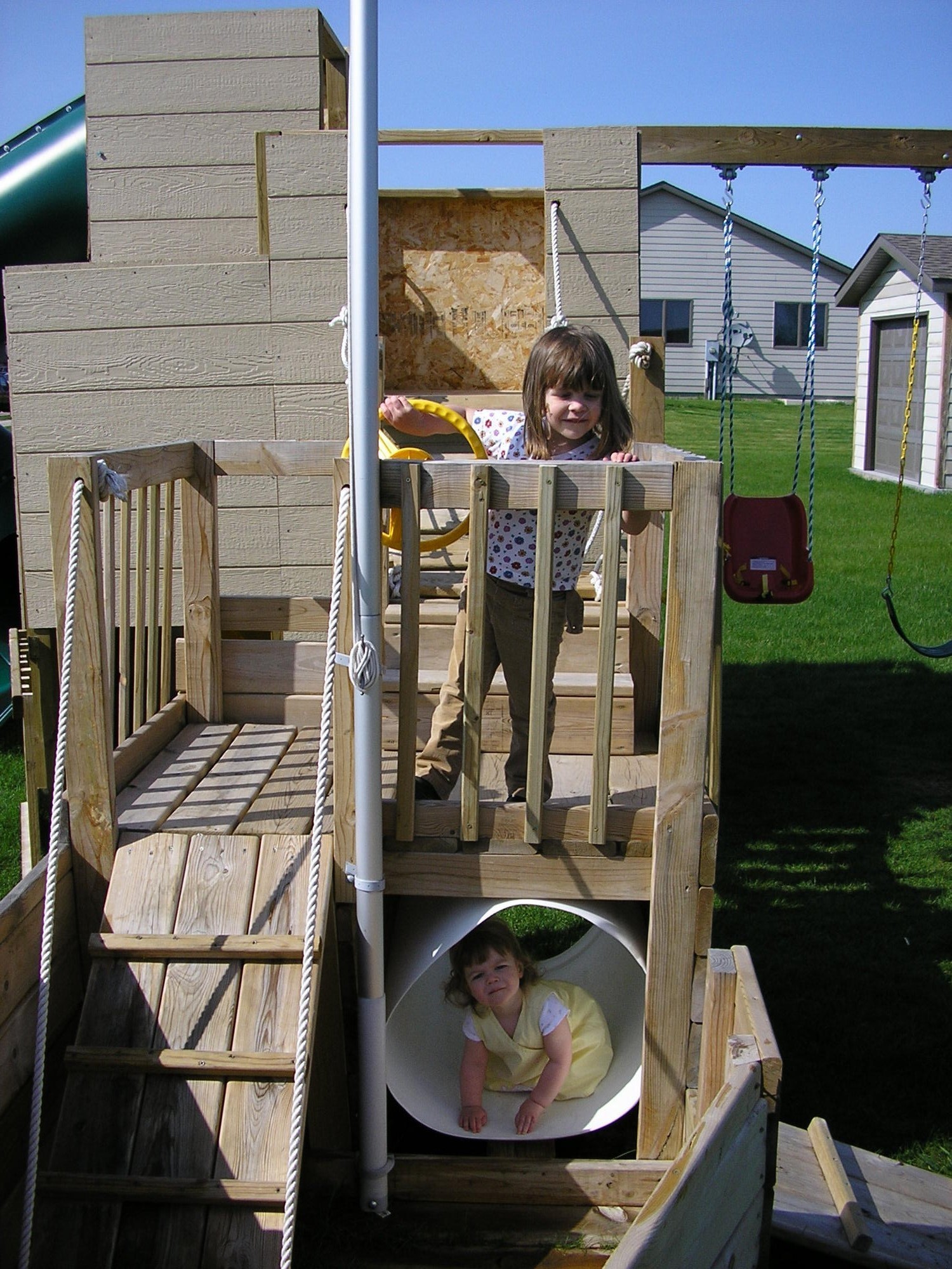 outdoor castle playset