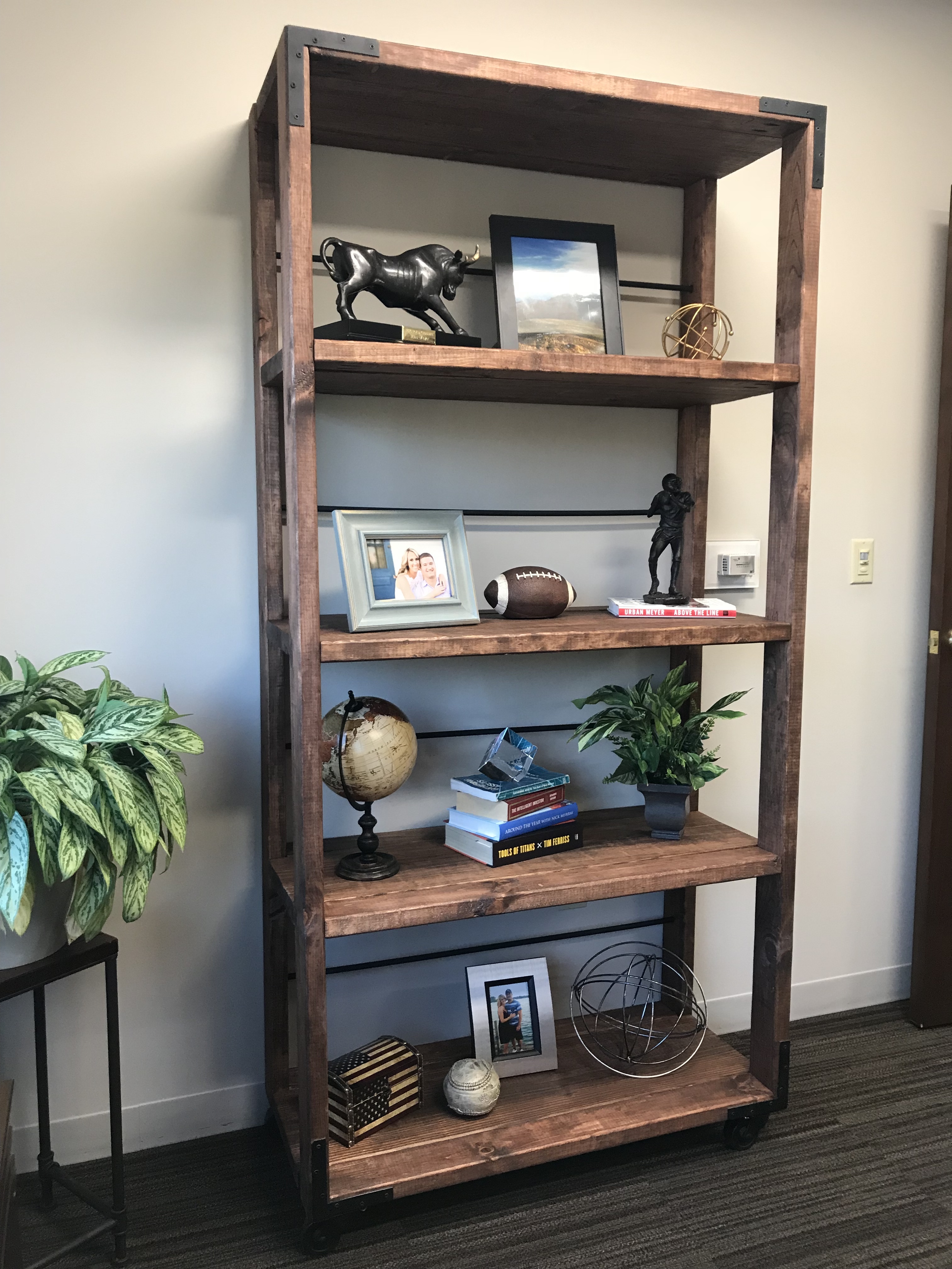 Industrial Cart Bookcase - RYOBI Nation Projects