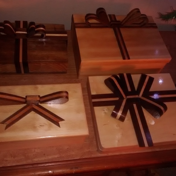 Photo: Christmas gift boxes