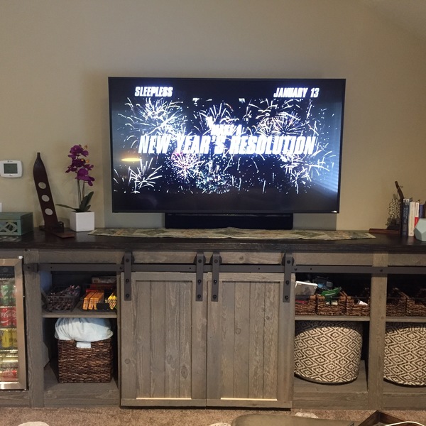 Barnwood Entertainment Center Ryobi Nation Projects Barnwood Entertainment Center